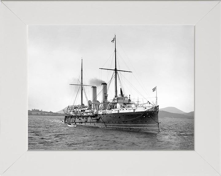 HMS Royal Arthur (1891) Royal Navy Edgar class cruiser Photo Print or Framed Photo Print - Hampshire Prints