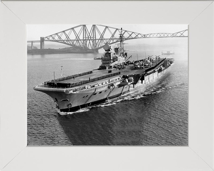 HMS Hermes R12 Royal Navy Centaur class Aircraft carrier Photo Print or Framed Print - Hampshire Prints