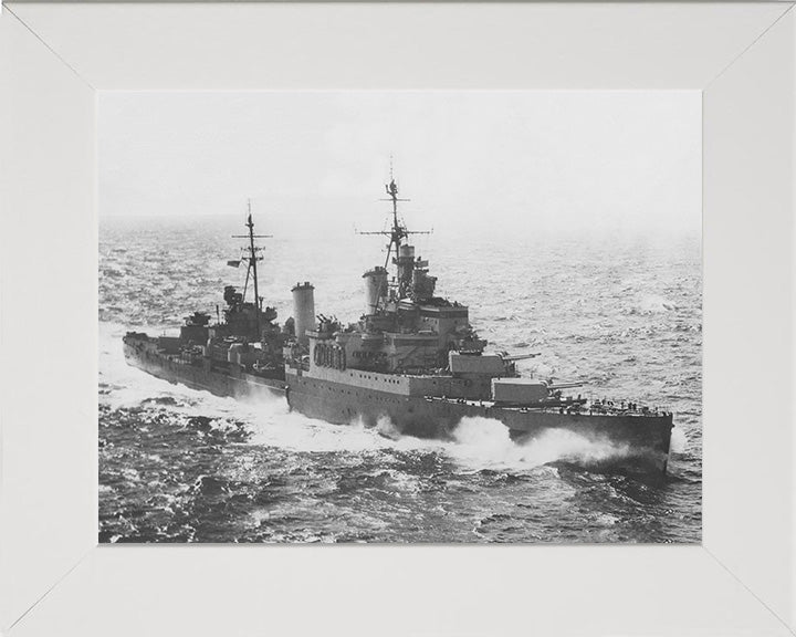 HMS Sheffield C24 Royal Navy Town class light cruiser Photo Print or Framed Print - Hampshire Prints