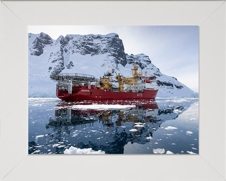 HMS Protector A173 Royal Navy Ice patrol ship Photo Print or Framed Print - Hampshire Prints