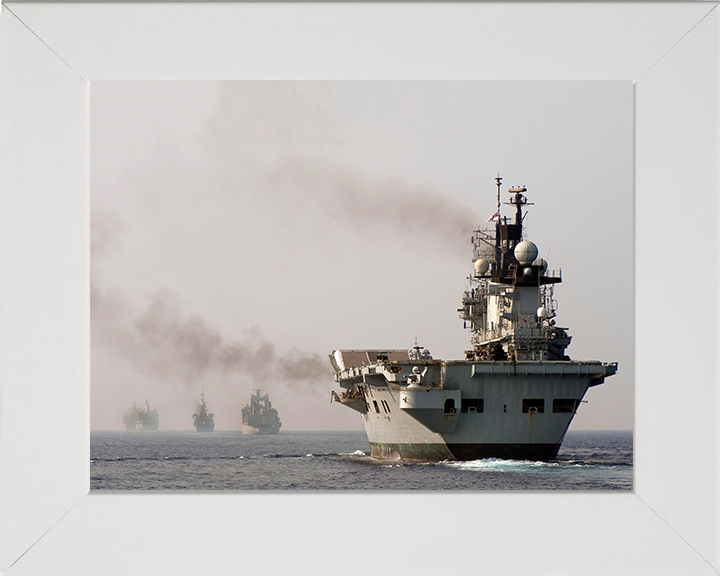 HMS Illustrious R06 Royal Navy Invincible class Aircraft Carrier Photo Print or Framed Print - Hampshire Prints