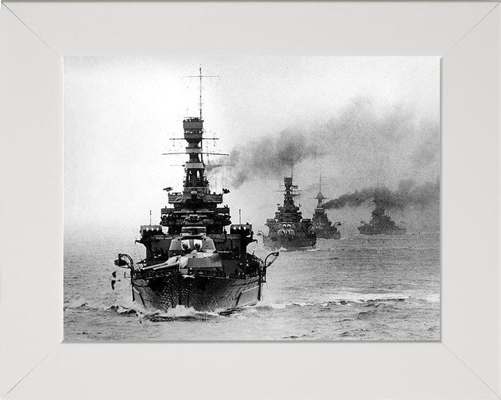 HMS Repulse (1916) Royal Navy Renown class battlecruiser Photo Print or Framed Print - Hampshire Prints