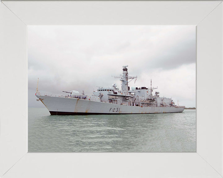 HMS Argyll F231 Royal Navy type 23 Frigate Photo Print or Framed Print - Hampshire Prints