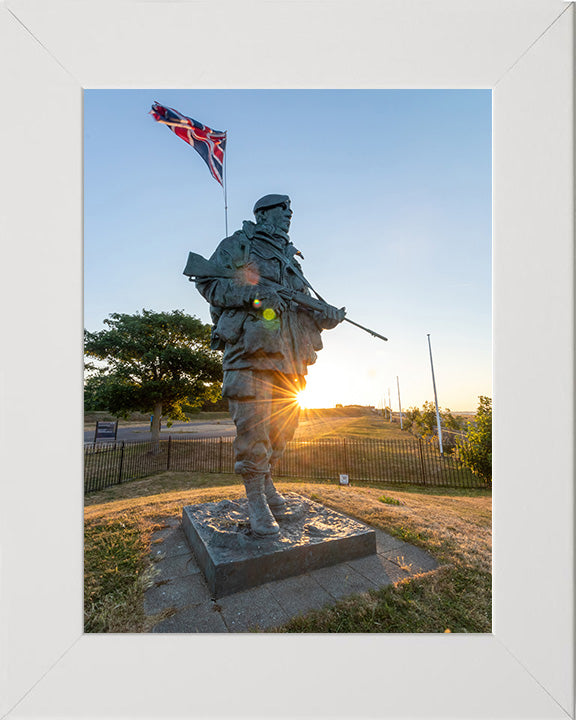 The "Yomper" Royal Marine statue at the Royal Marines museum Photo Print or Framed Photo Print