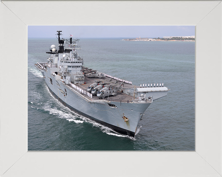 HMS Illustrious R06 Royal Navy Invincible class Aircraft Carrier Photo Print or Framed Print - Hampshire Prints