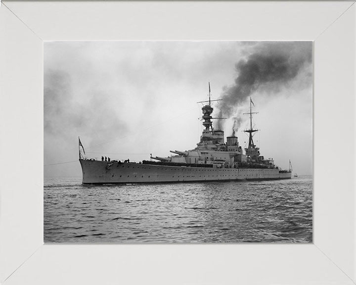 HMS Repulse (1916) Royal Navy Renown class battlecruiser Photo Print or Framed Print - Hampshire Prints