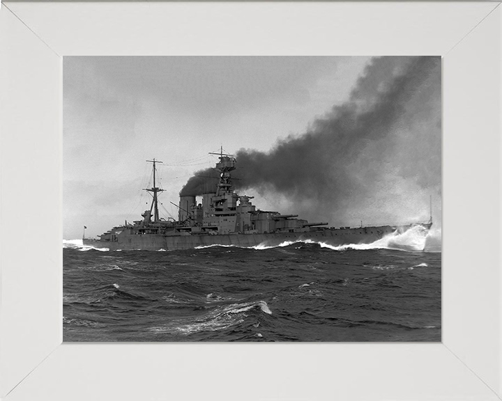 HMS Hood (51) Royal Navy Admiral class battlecruiser Photo Print or Framed Print - Hampshire Prints