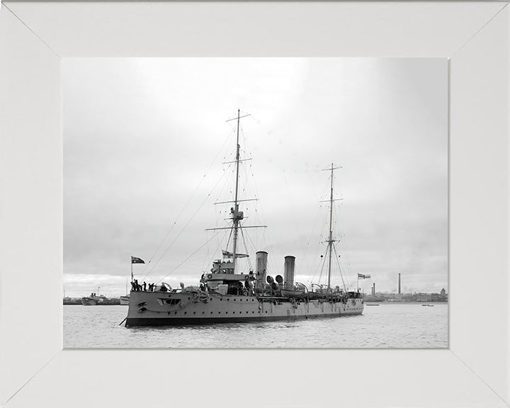 HMS Pioneer (1898) Royal Navy Pelorus class cruiser Photo Print or Framed Print - Hampshire Prints