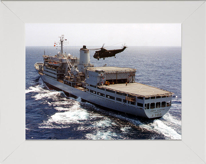 RFA Fort Austin A386 Royal Fleet Auxiliary Fort Rosalie Class replenishment ship Photo Print or Framed Print - Hampshire Prints