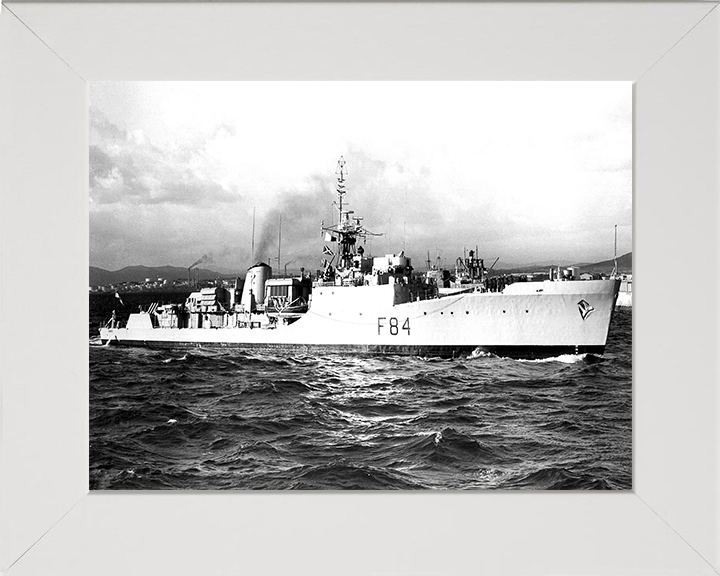 HMS Exmouth F84 Royal Navy Blackwood class frigate Photo Print or Framed Print - Hampshire Prints