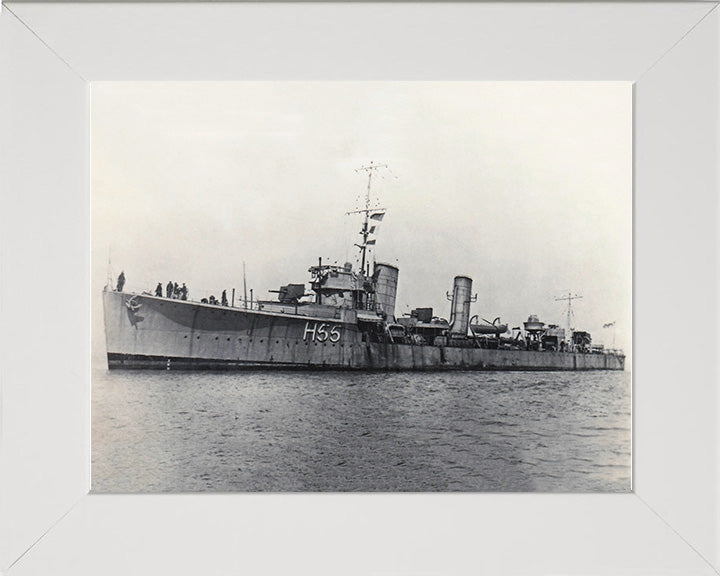 HMS Toreador H55 Royal Navy S class destroyer Photo Print or Framed Print - Hampshire Prints