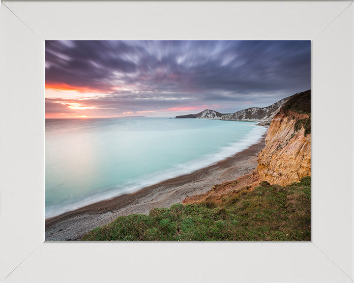 The Jurassic Coast Dorset at sunset Photo Print - Canvas - Framed Photo Print - Hampshire Prints