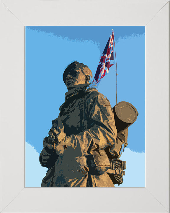 Royal Marines Commando Yomer statue Eastney artwork Print - Canvas - Framed Print - Hampshire Prints