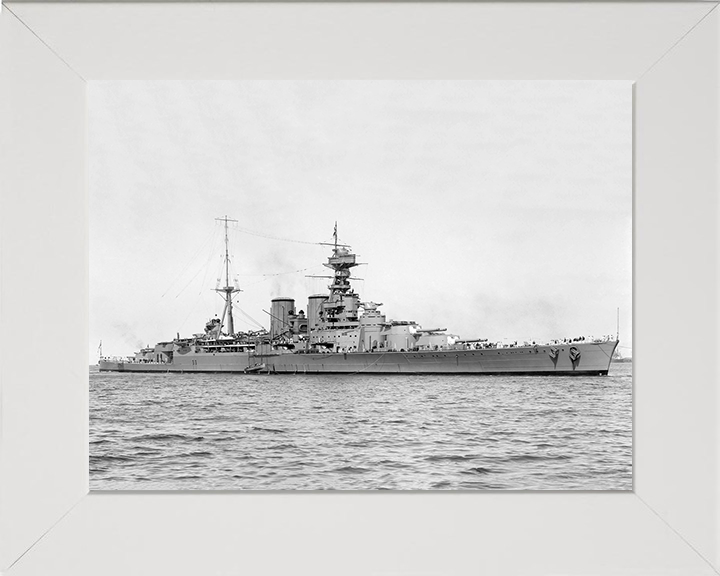 HMS Hood (51) Royal Navy Admiral class battlecruiser Photo Print or Framed Print - Hampshire Prints