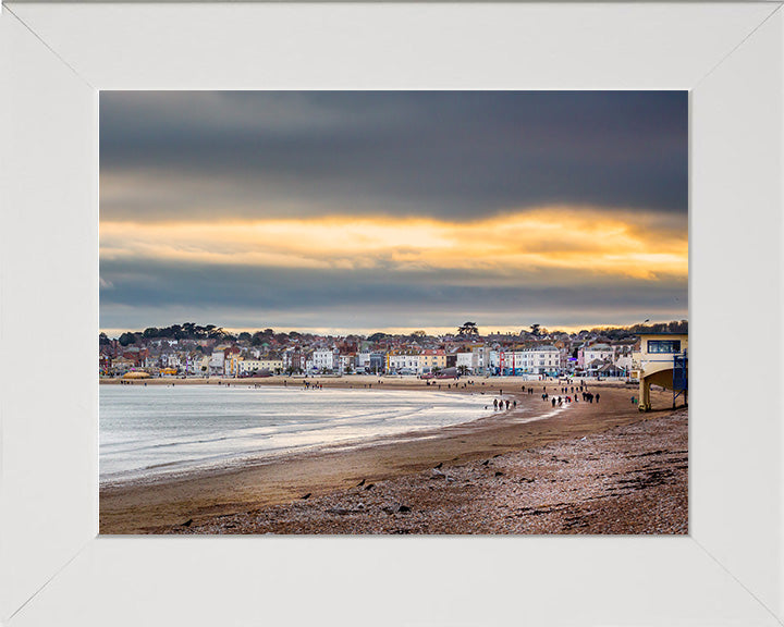 Weymouth beach Dorset at sunset Photo Print - Canvas - Framed Photo Print - Hampshire Prints