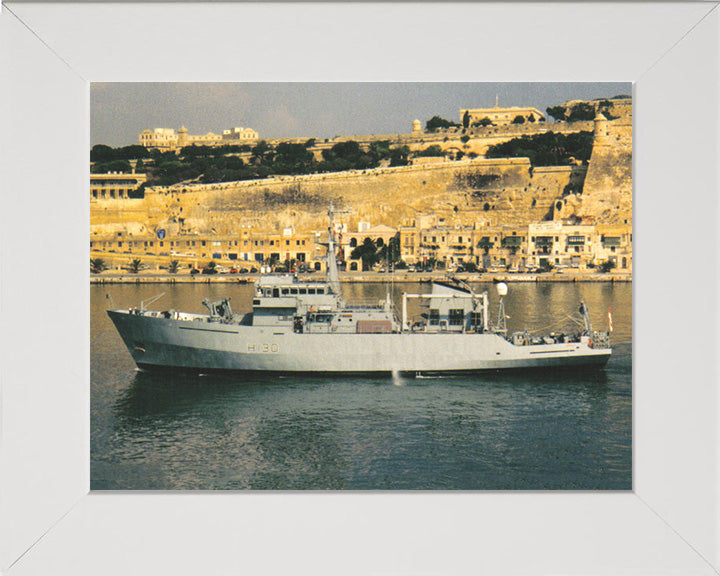 HMS Roebuck H130 Royal Navy coastal survey vessel Photo Print or Framed Print - Hampshire Prints