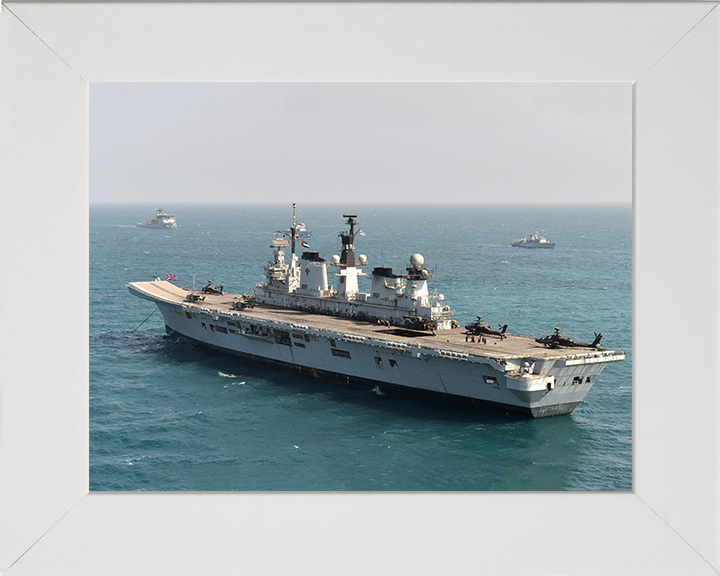 HMS Illustrious R06 Royal Navy Invincible class Aircraft Carrier Photo Print or Framed Print - Hampshire Prints