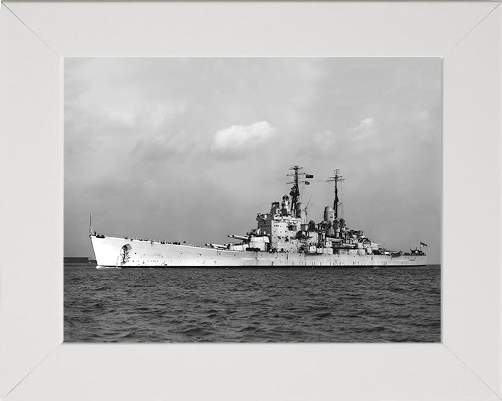 HMS Vanguard (23) Royal Navy fast battleship Photo Print or Framed Print - Hampshire Prints