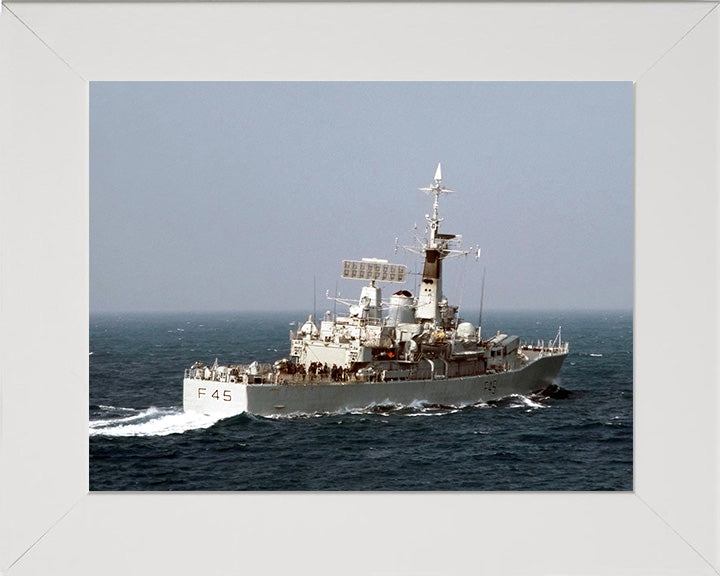 HMS Minerva F45 Royal Navy Leander class Frigate Photo Print or Framed Print - Hampshire Prints