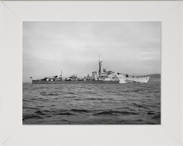 HMS Wrangler R48 Royal Navy W Class destroyer Photo Print or Framed Print - Hampshire Prints