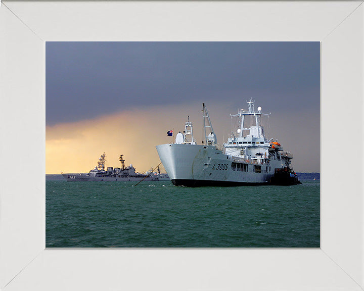 RFA Sir Galahad L3005 Royal Fleet Auxiliary Round Table class ship Photo Print or Framed Print - Hampshire Prints