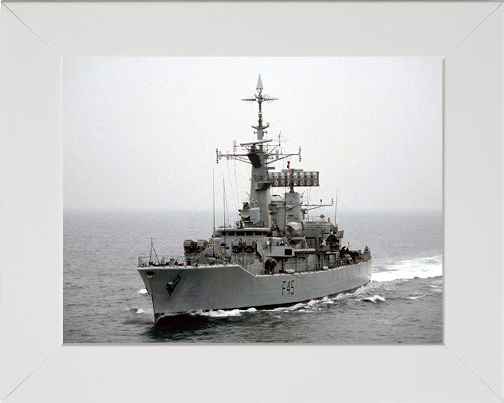 HMS Minerva F45 Royal Navy Leander class Frigate Photo Print or Framed Print - Hampshire Prints