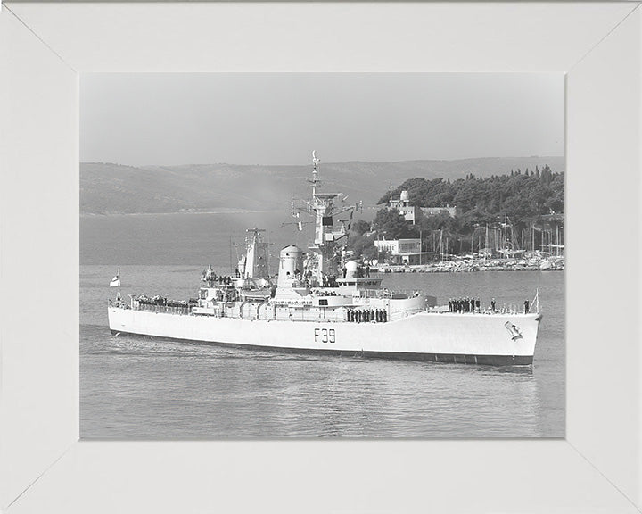 HMS Naiad F39 Royal Navy Leander class frigate Photo Print or Framed Photo Print - Hampshire Prints