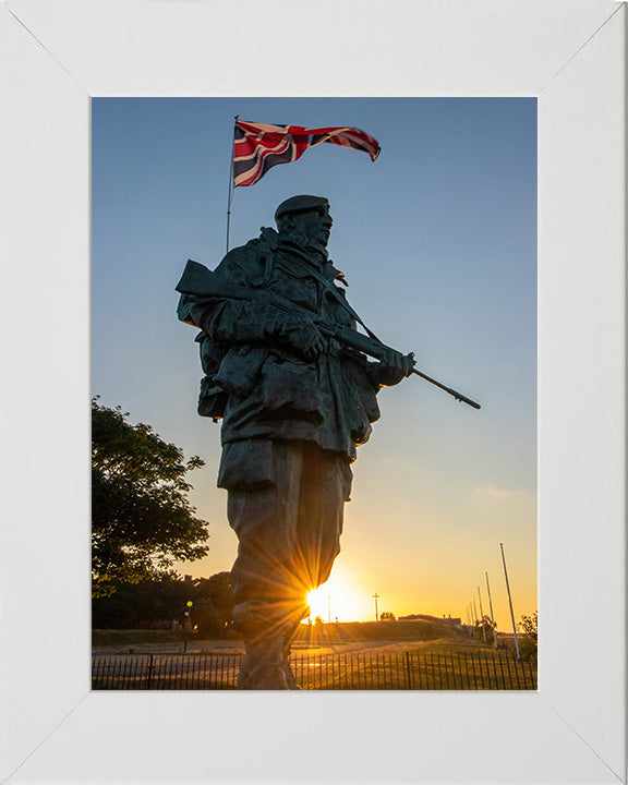 Royal Marine statue the Yomper Royal Marines museum Eastney Photo Print or Framed Photo Print - Hampshire Prints