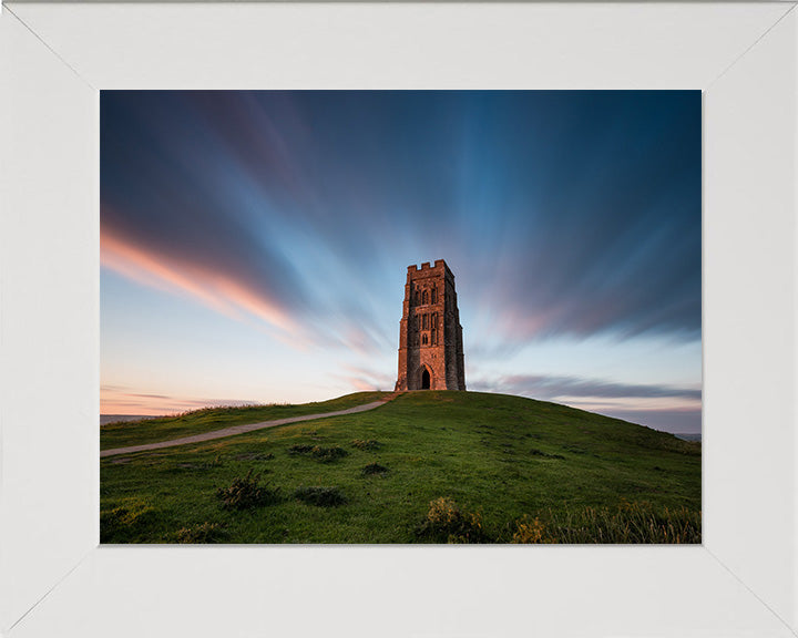 Glastonbury Tor Somerset at sunset Photo Print - Canvas - Framed Photo Print - Hampshire Prints