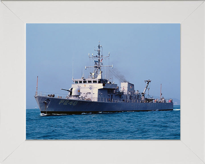 HMS Plover P240 Royal Navy Peacock class patrol vessel Photo Print or Framed Print - Hampshire Prints