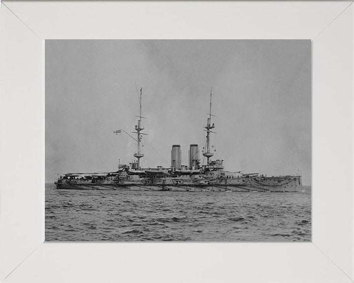 HMS Russell (1901) Royal Navy pre dreadnought Battleship Photo Print or Framed Print - Hampshire Prints