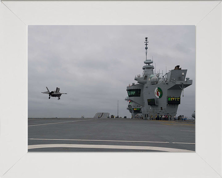 HMS Queen Elizabeth R08 Royal Navy Queen Elizabeth Class Aircraft Carrier Photo Print or Framed Print - Hampshire Prints