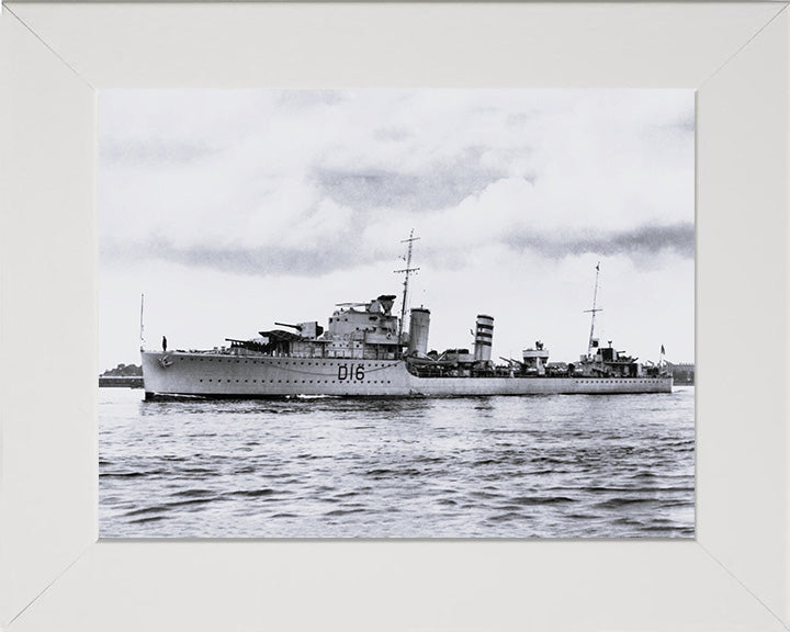 HMS Ivanhoe D16 Royal Navy I class destroyer Photo Print or Framed Print - Hampshire Prints