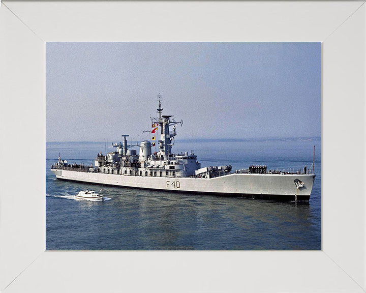 HMS Sirius F40 Royal Navy Leander class frigate Photo Print or Framed Print - Hampshire Prints