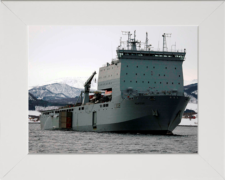 RFA Mounts Bay L3008 Royal Fleet Auxiliary Bay class auxiliary dock landing ship Photo Print or Framed Print - Hampshire Prints