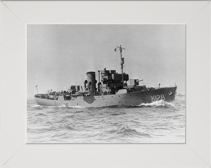 HMS Samphire K128 Royal Navy Flower class corvette Photo Print or Framed Print - Hampshire Prints