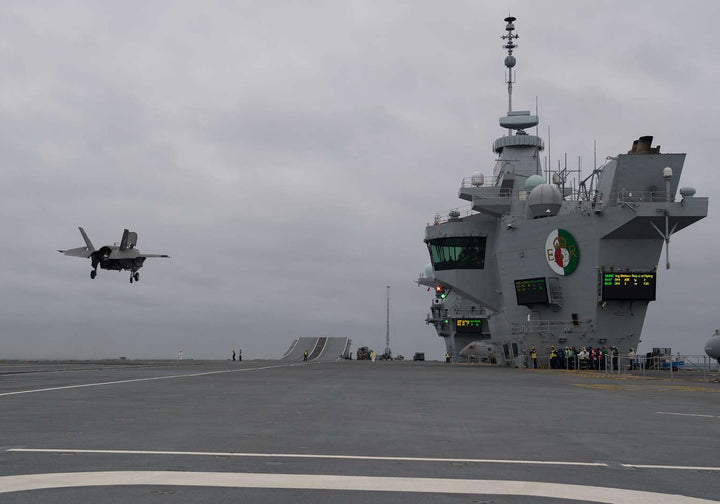 HMS Queen Elizabeth R08 Royal Navy Queen Elizabeth Class Aircraft Carrier Photo Print or Framed Print - Hampshire Prints