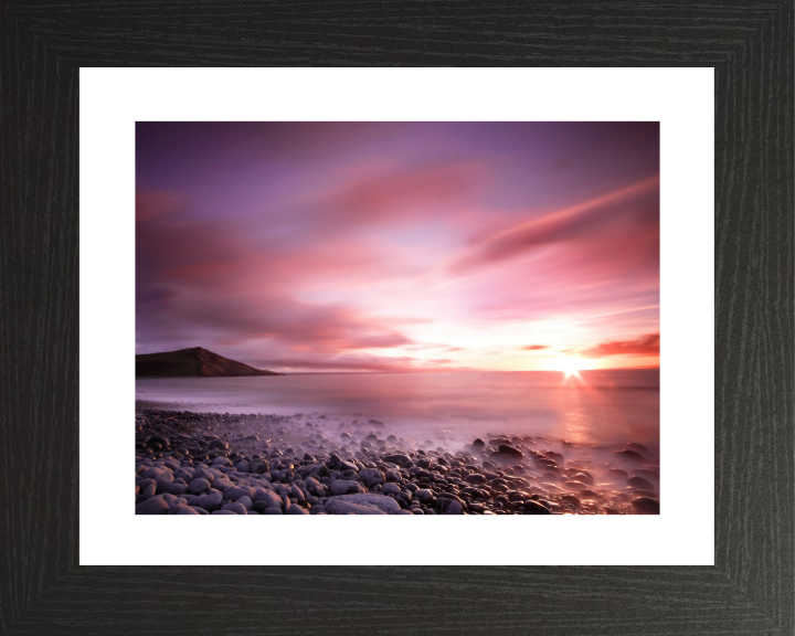 Tan Y Bwlch Beach in Wales at sunset Photo Print - Canvas - Framed Photo Print - Hampshire Prints