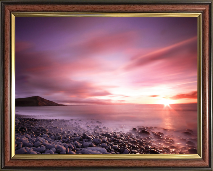 Tan Y Bwlch Beach in Wales at sunset Photo Print - Canvas - Framed Photo Print - Hampshire Prints