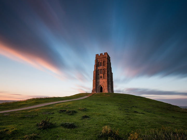 Glastonbury Tor Somerset at sunset Photo Print - Canvas - Framed Photo Print - Hampshire Prints