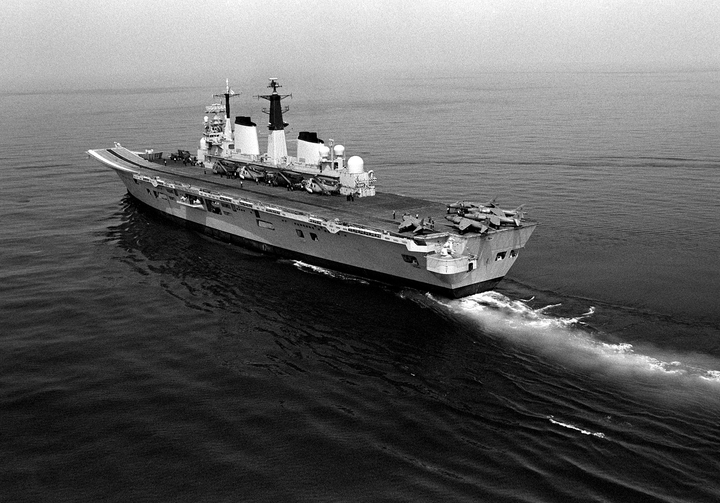 HMS Invincible R05 Royal Navy Invincible Class aircraft carrier Photo Print or Framed Print - Hampshire Prints