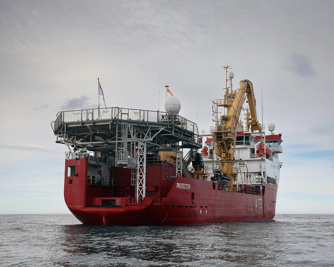 HMS Protector A173 Royal Navy Ice patrol ship Photo Print or Framed Print - Hampshire Prints