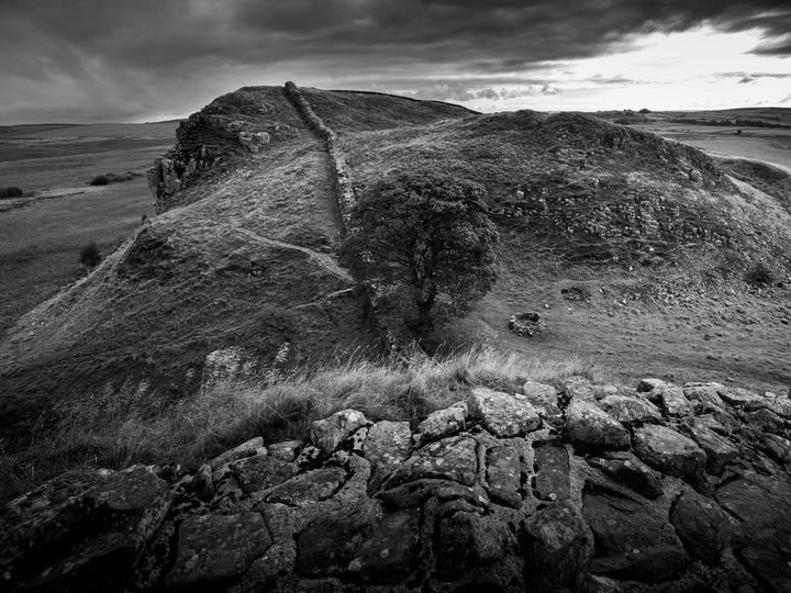 Hadrian's Wall Cumbria black and white Photo Print - Canvas - Framed Photo Print - Hampshire Prints