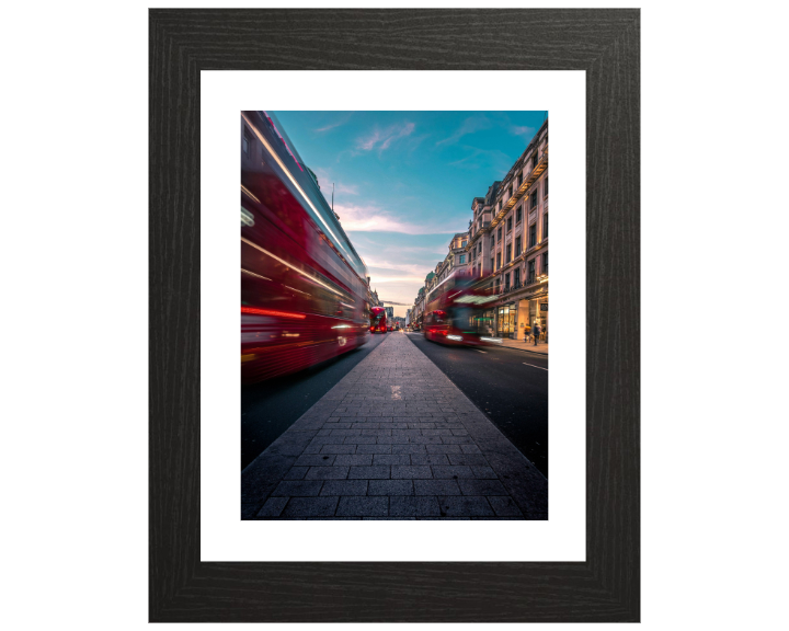 moving red London busses Photo Print - Canvas - Framed Photo Print - Hampshire Prints
