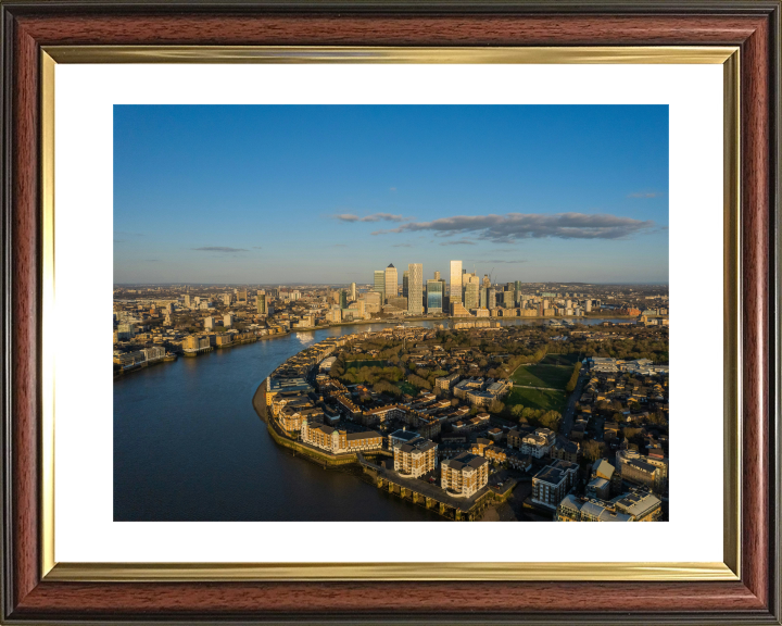 the Isle of Dogs London from above Photo Print - Canvas - Framed Photo Print - Hampshire Prints