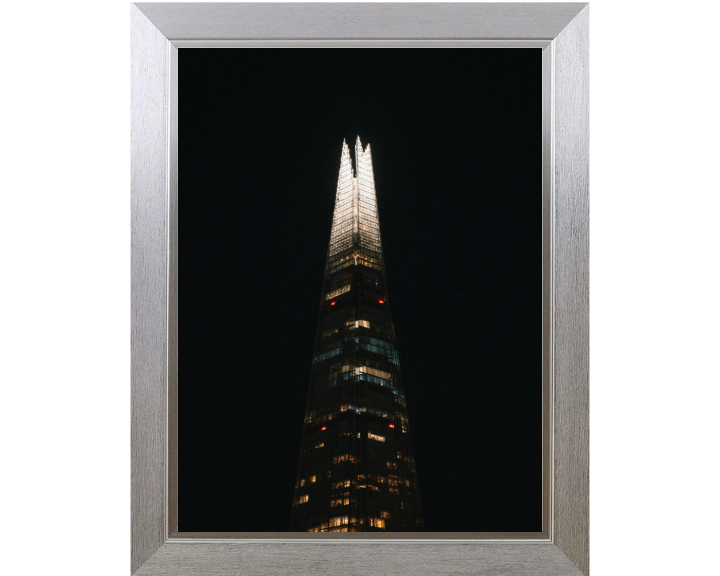 the shard London at night Photo Print - Canvas - Framed Photo Print - Hampshire Prints