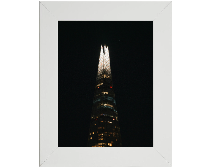 the shard London at night Photo Print - Canvas - Framed Photo Print - Hampshire Prints