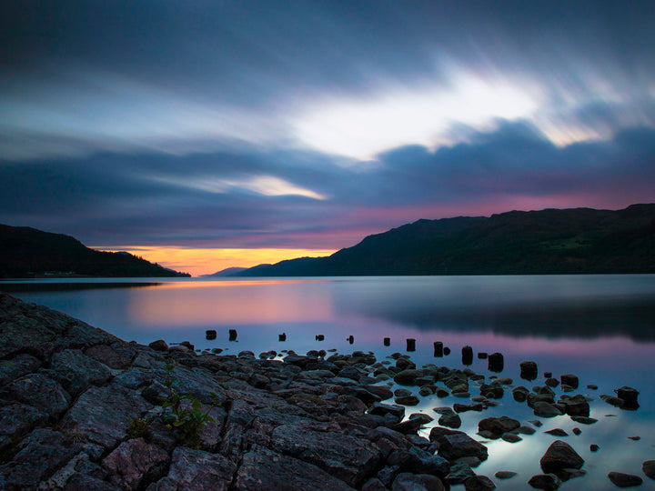 Loch Ness Scotland at sunset Photo Print - Canvas - Framed Photo Print - Hampshire Prints