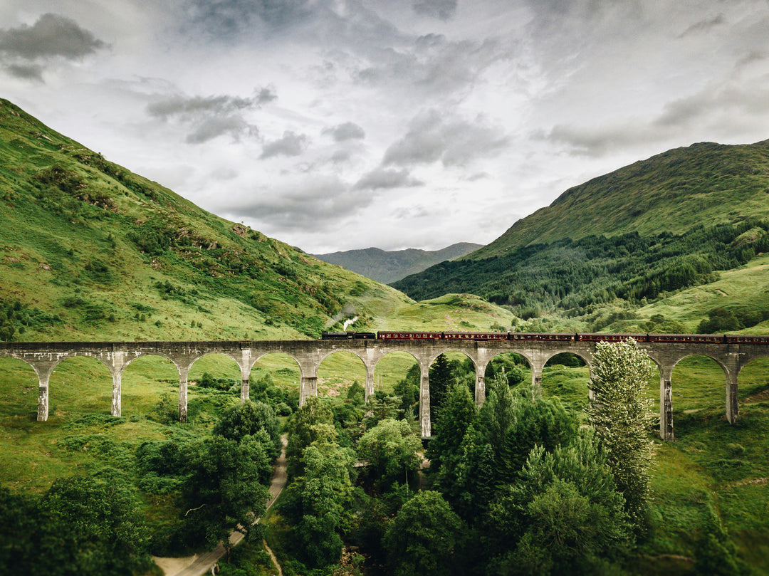Steam train on the Glenfinnan Viaduct Scotland Photo Print - Canvas - Framed Photo Print - Hampshire Prints