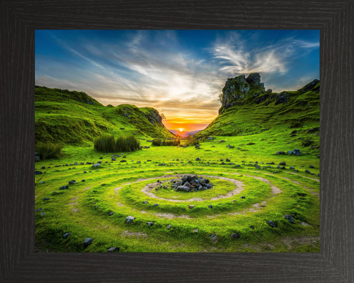 Fairy Glen Isle of Skye Scotland at sunset Photo Print - Canvas - Framed Photo Print - Hampshire Prints